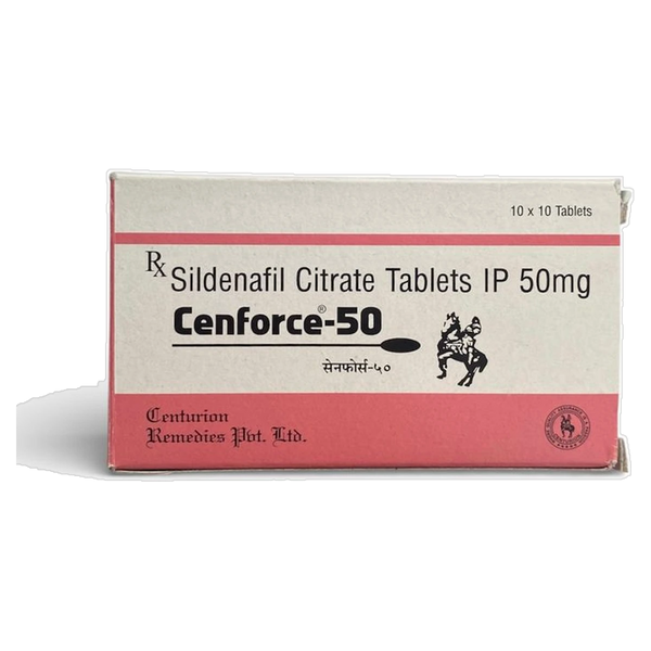Cenforce 50 mg Sildenafil Citrate Tablets product packaging