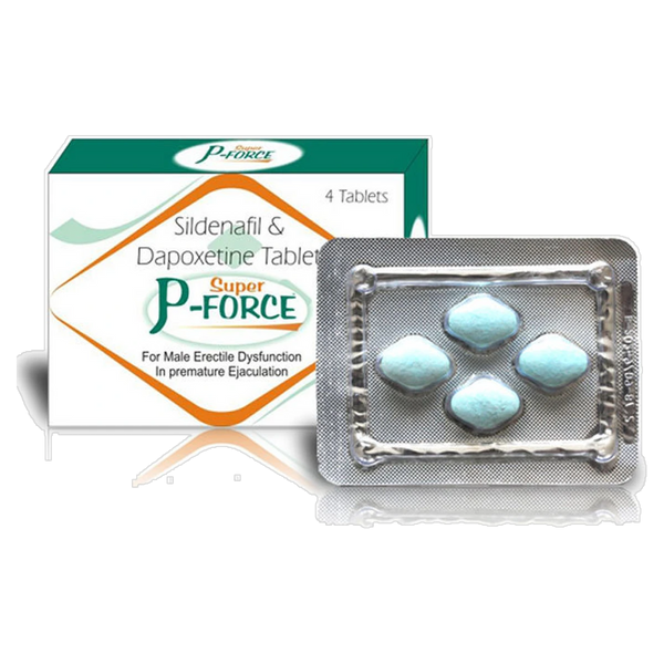 Super P-Force Sildenafil 100 mg + Dapoxetine 60 mg Tablets product packaging