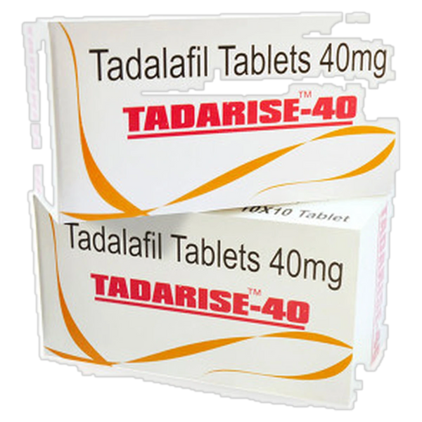 Tadarise 40 mg Tadalafil Tablets product packaging