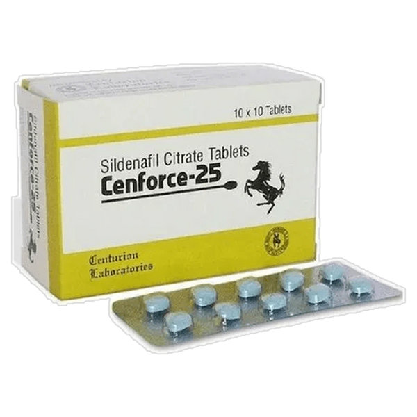Cenforce 25 mg Sildenafil Citrate Tablets product packaging