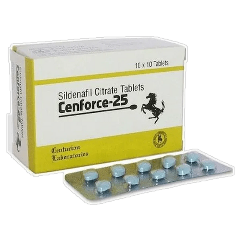 Cenforce 25 mg Sildenafil Citrate Tablets product packaging