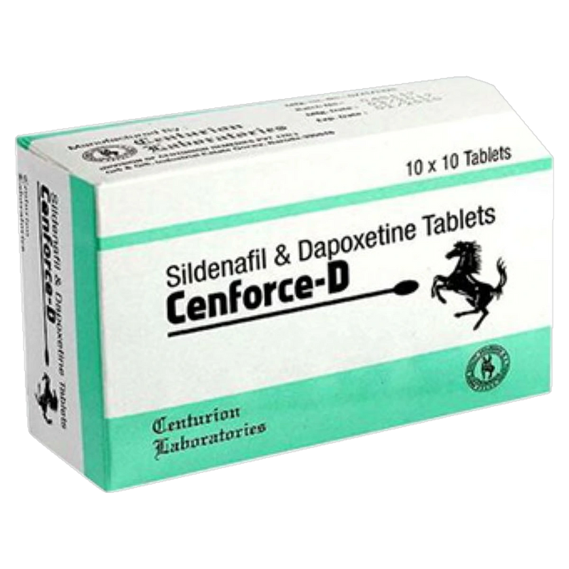Cenforce-D Sildenafil 100 mg + Dapoxetine 60 mg Tablets product packaging