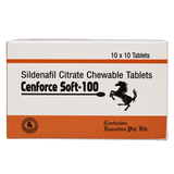Cenforce Soft 100 mg Sildenafil Citrate Chewable Tablets product packaging