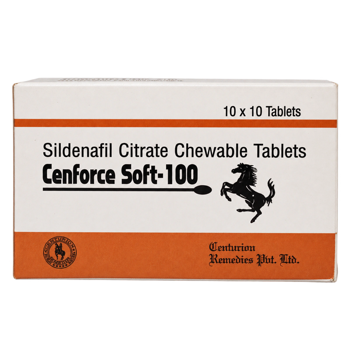Cenforce Soft 100 mg Sildenafil Citrate Chewable Tablets