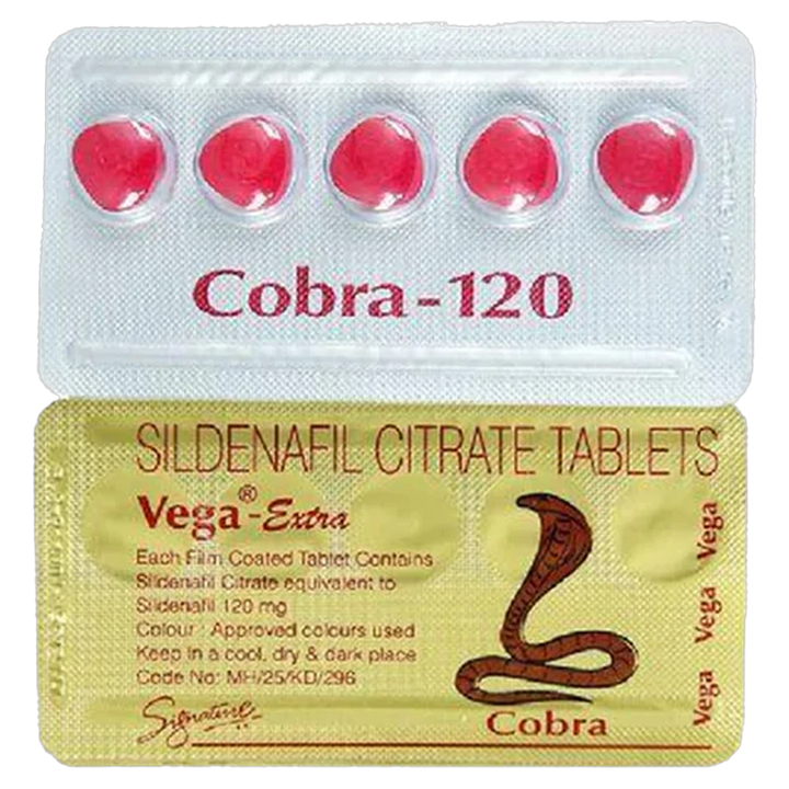 Cobra 120 mg Sildenafil Citrate Tablets