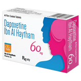 Dapoxetine Ibn Al Haytham 60 mg Film-Coated Tablets product packaging