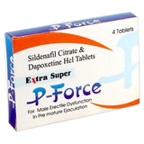 Extra Super P-Force Sildenafil 100 mg + Dapoxetine 100 mg Tablets product packaging