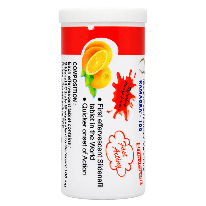 Kamagra 100 mg Sildenafil Citrate Effervescent Tablets
