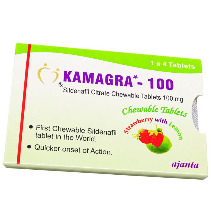 Kamagra Polo 100 mg Sildenafil Citrate Chewable Tablets