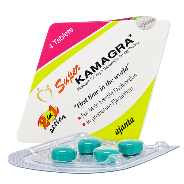Kamagra Super Sildenafil 100 mg + Dapoxetine 60 mg Tablets product packaging detail 2