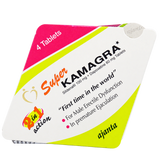 Kamagra Super Sildenafil 100 mg + Dapoxetine 60 mg Tablets product packaging