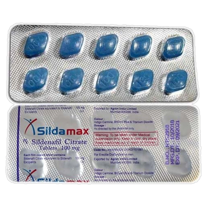 Sildamax 100 mg Sildenafil Citrate Tablets