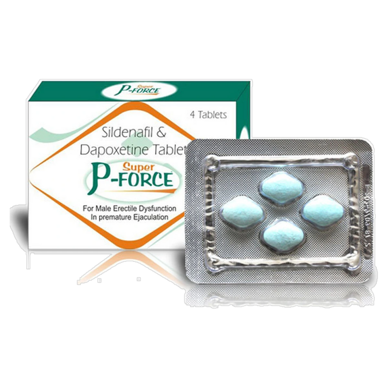 Super P-Force Sildenafil 100 mg + Dapoxetine 60 mg Tablets product packaging