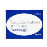 Tadalis-SX 20 mg Tadalafil Tablets product packaging