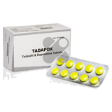 Tadapox Tadalafil 20 mg + Dapoxetine 60 mg Tablets product packaging