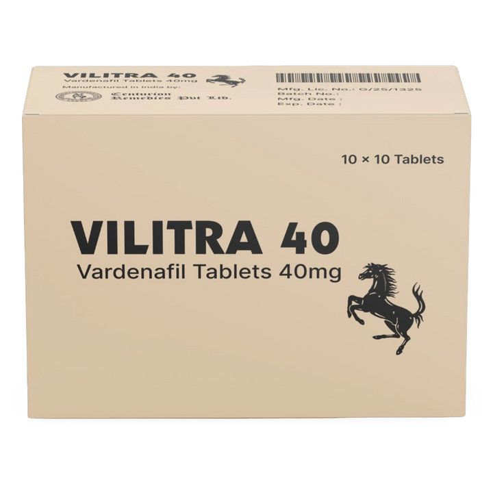 Vilitra 40 mg Vardenafil Tablets